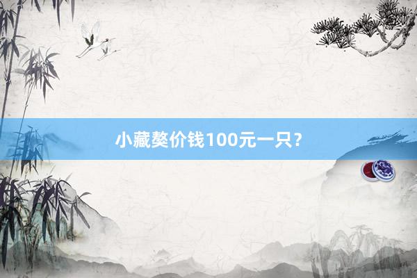 小藏獒价钱100元一只？